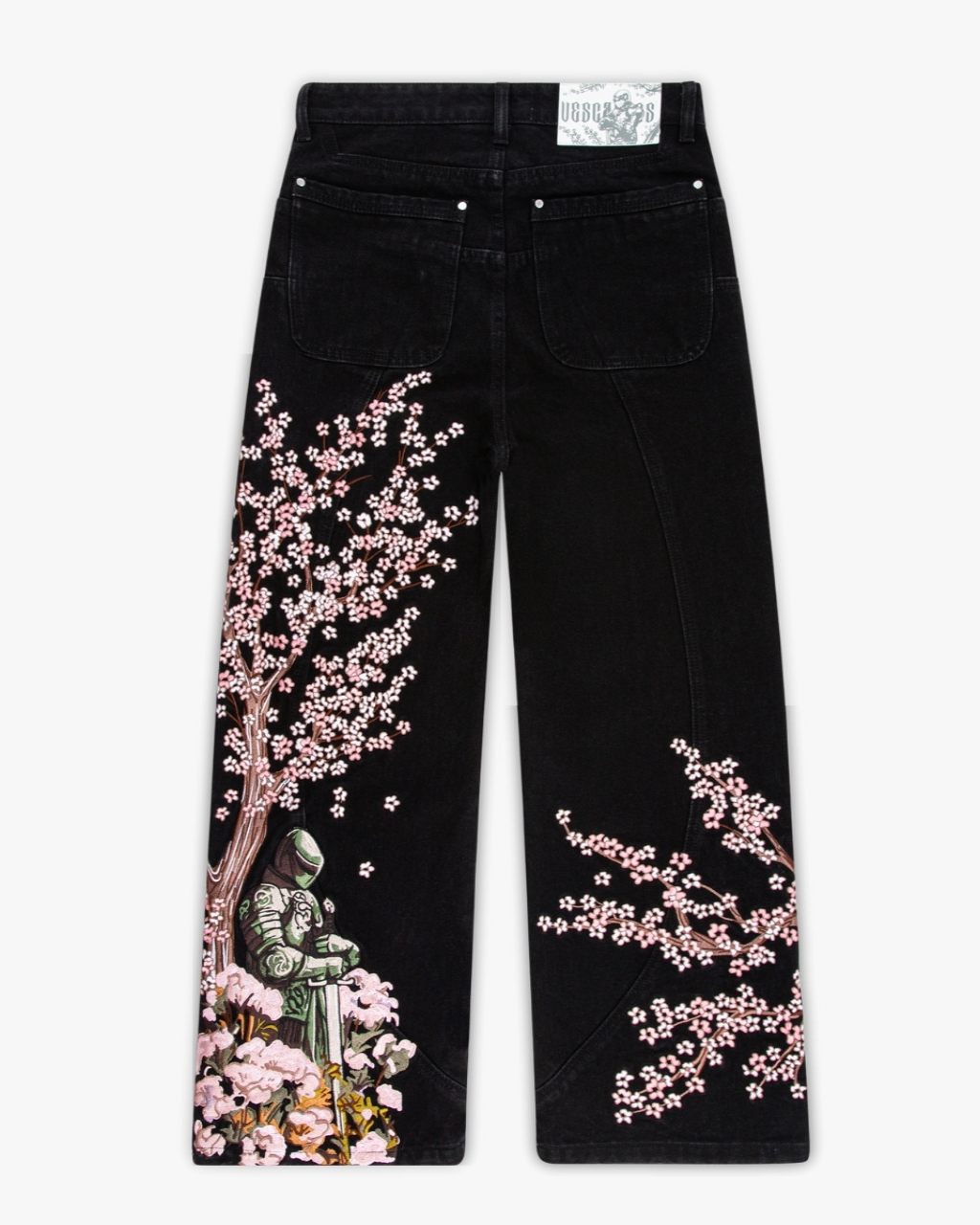 Blossom Black Denim