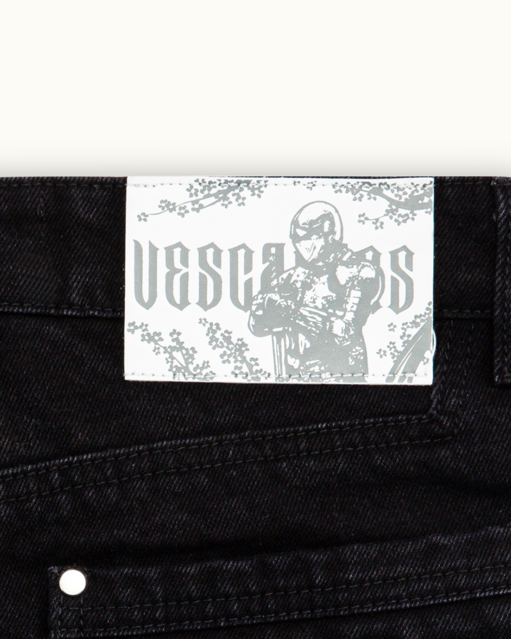 Blossom Black Denim