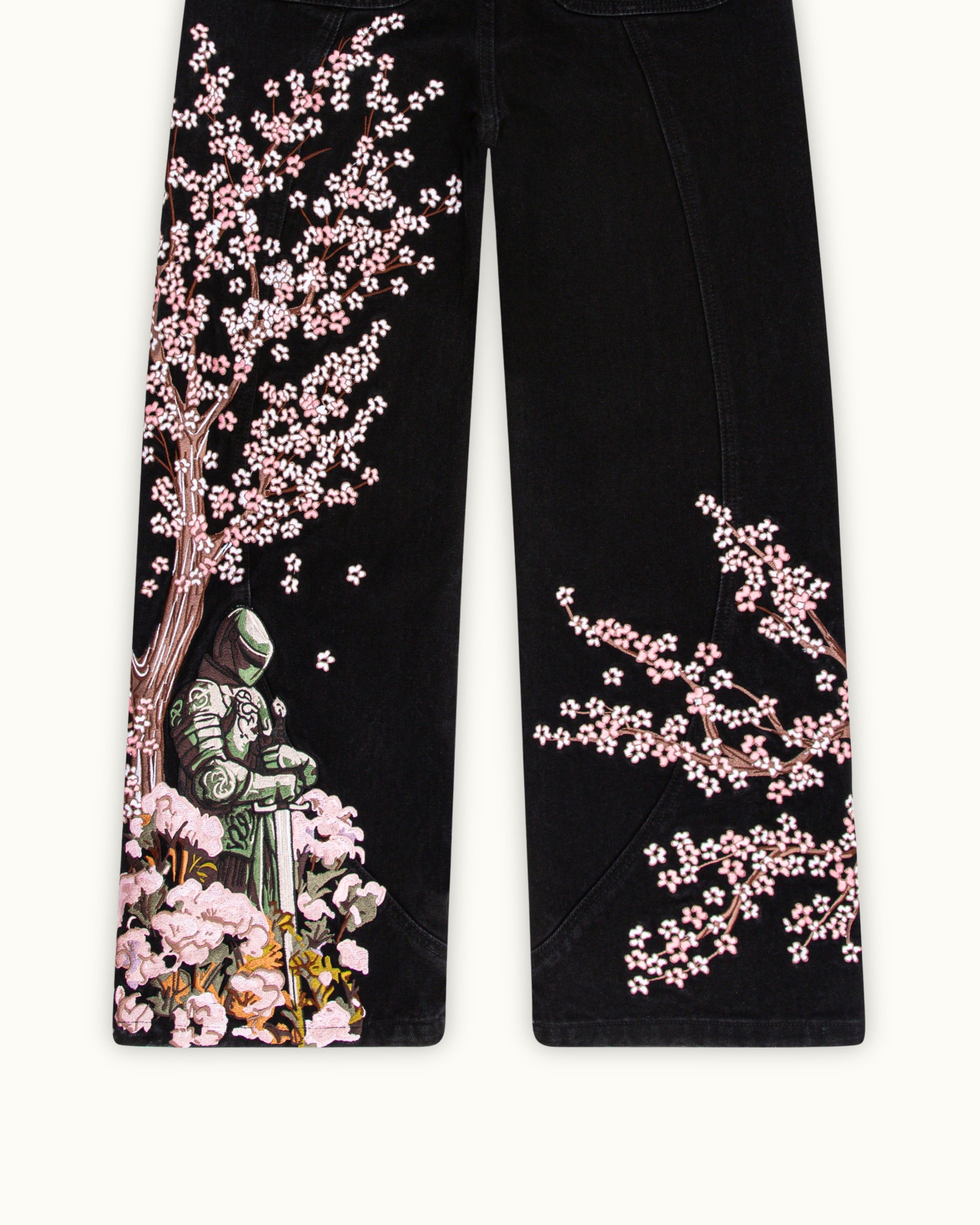 Blossom Black Denim