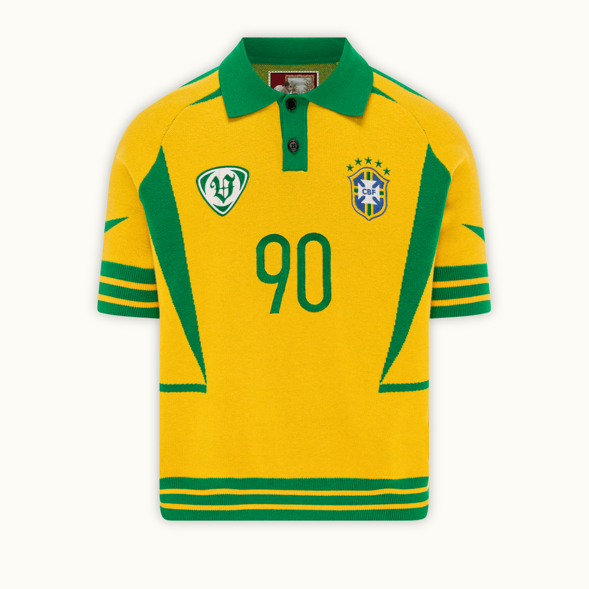 vescartes brazil jersey Mサイズ Brazil Knitted Jersey