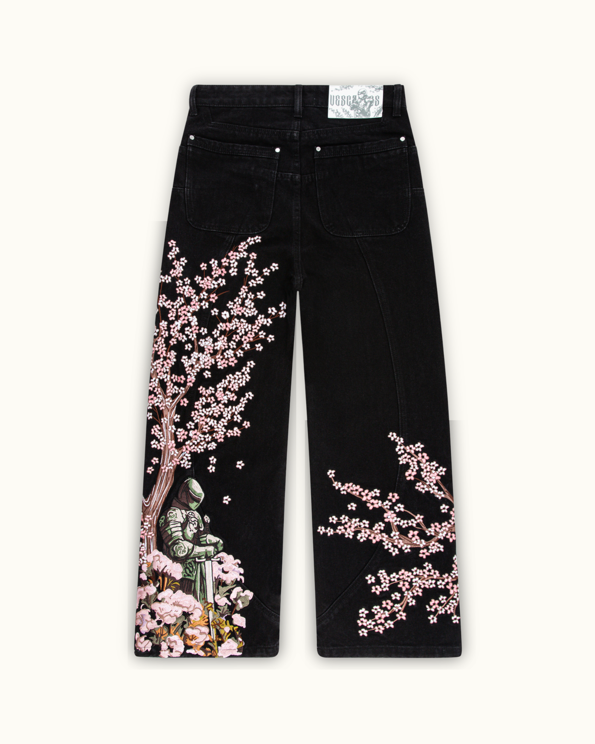 Blossom Black Denim